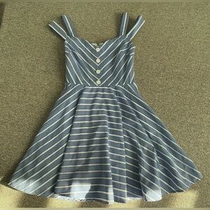 City Studio Blue and White Dress